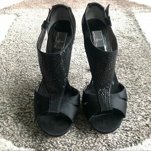 Glint Sequin Platform Heels